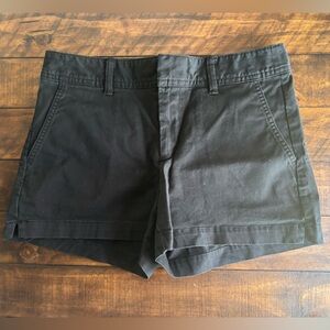 GAP Black High-Waist Chino Shorts